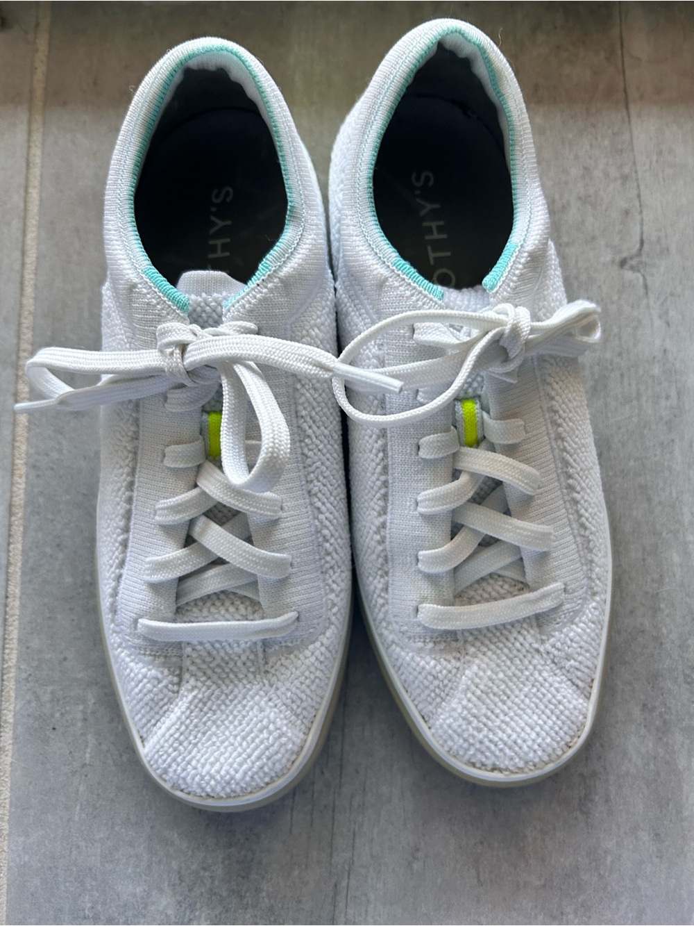 Rothy’s Lace Up white Sneaker size 7